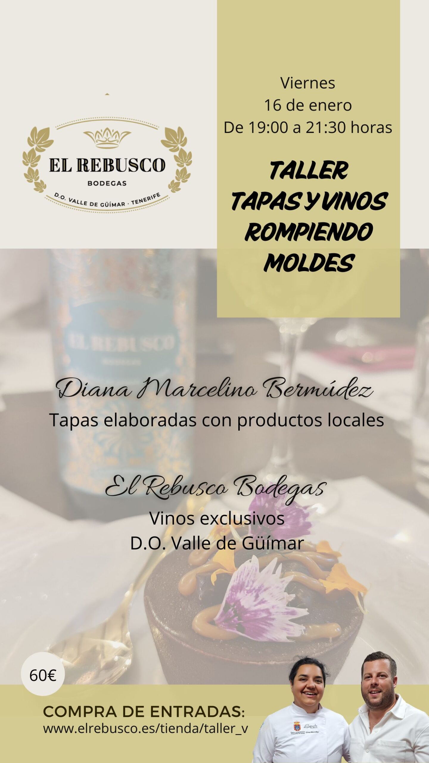 TALLER MARIDAJE "ROMPIENDO MOLDES" VIERNES 16/01